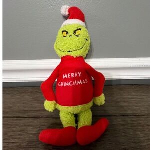 Dr. Seuss For Pets Grinch Squeaky Dog Toy Christmas Merry Grinchmas Plush 12"